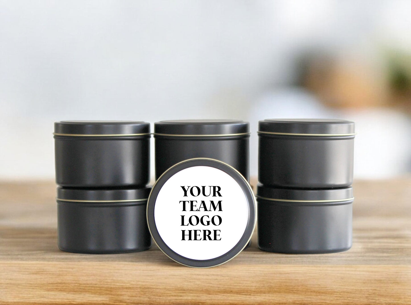 Example Fundraiser - Fall Black Tin 8oz Candle Set of 3
