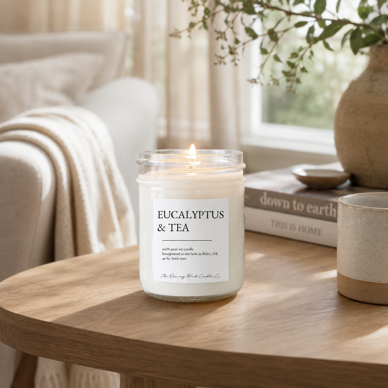 Jason's 1st - 8oz Candle Eucalyptus & Tea