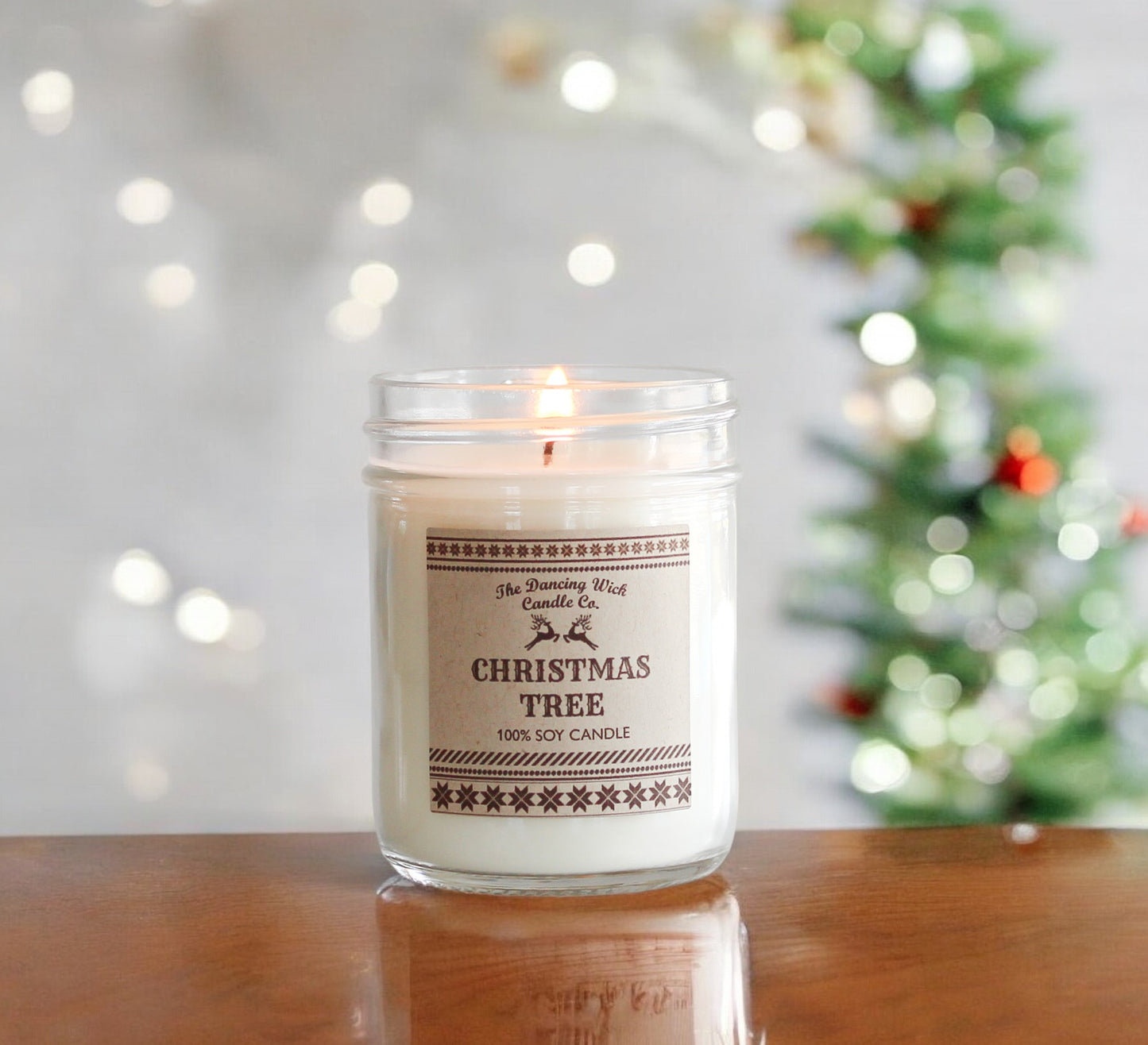 Living Alternatives - 8oz Christmas Tree Candle