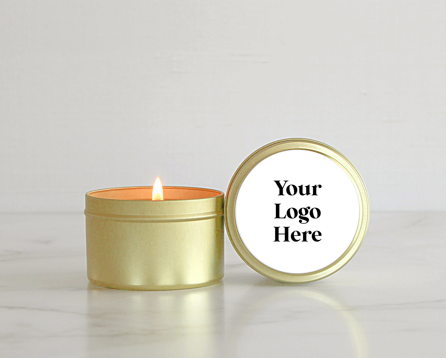 Example Fundraiser - Fall Gold Tin 8oz Candle Set of 6