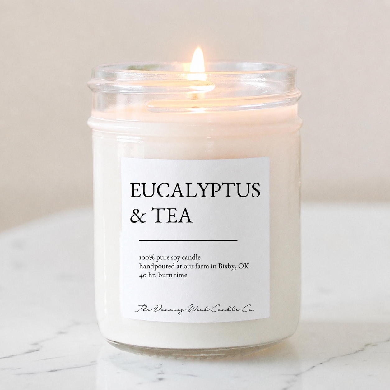 Jason's 1st - 8oz Candle Eucalyptus & Tea