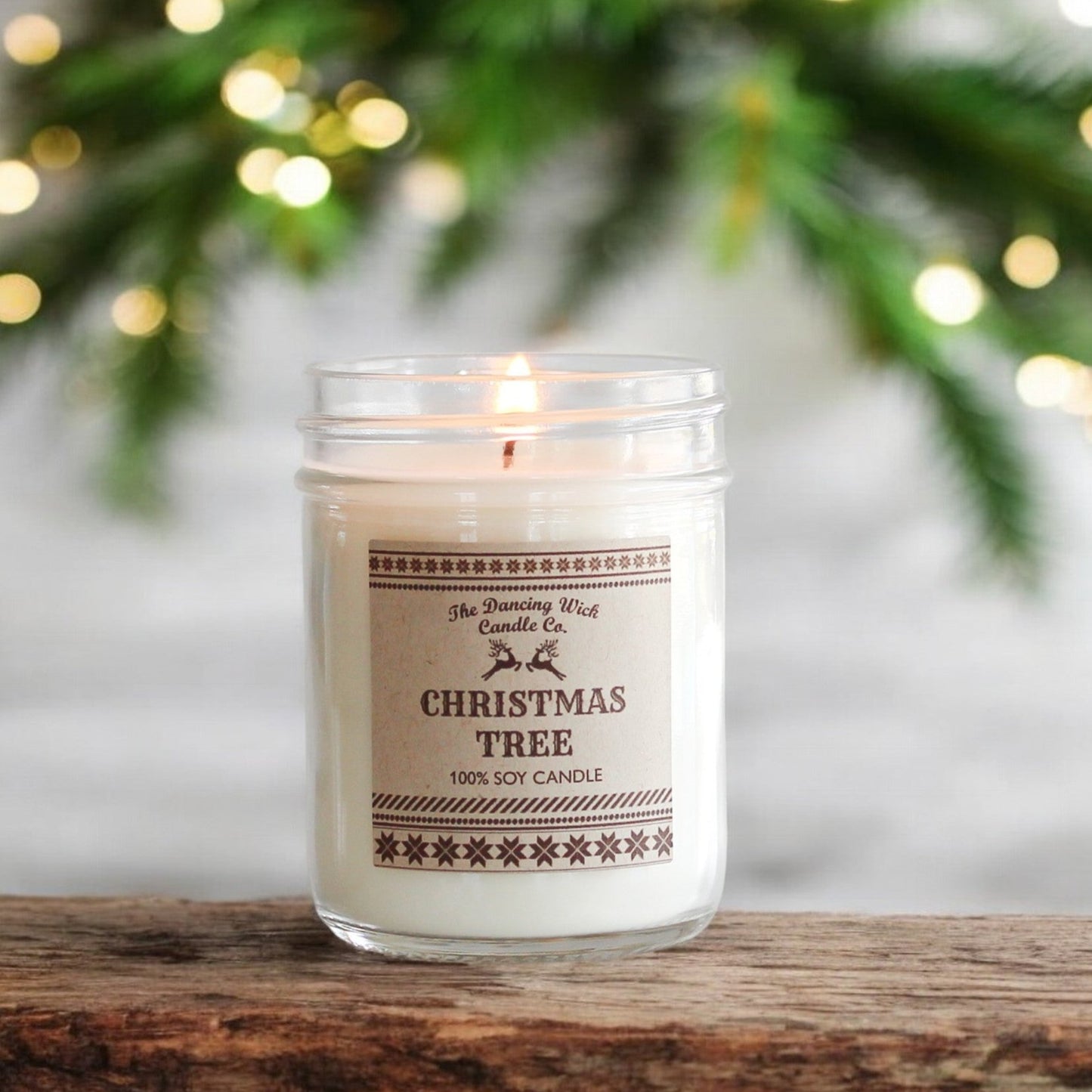 Living Alternatives - 8oz Christmas Tree Candle