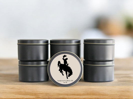 Boy Scouts- Fall Black Tin 8oz Candle Set of 6