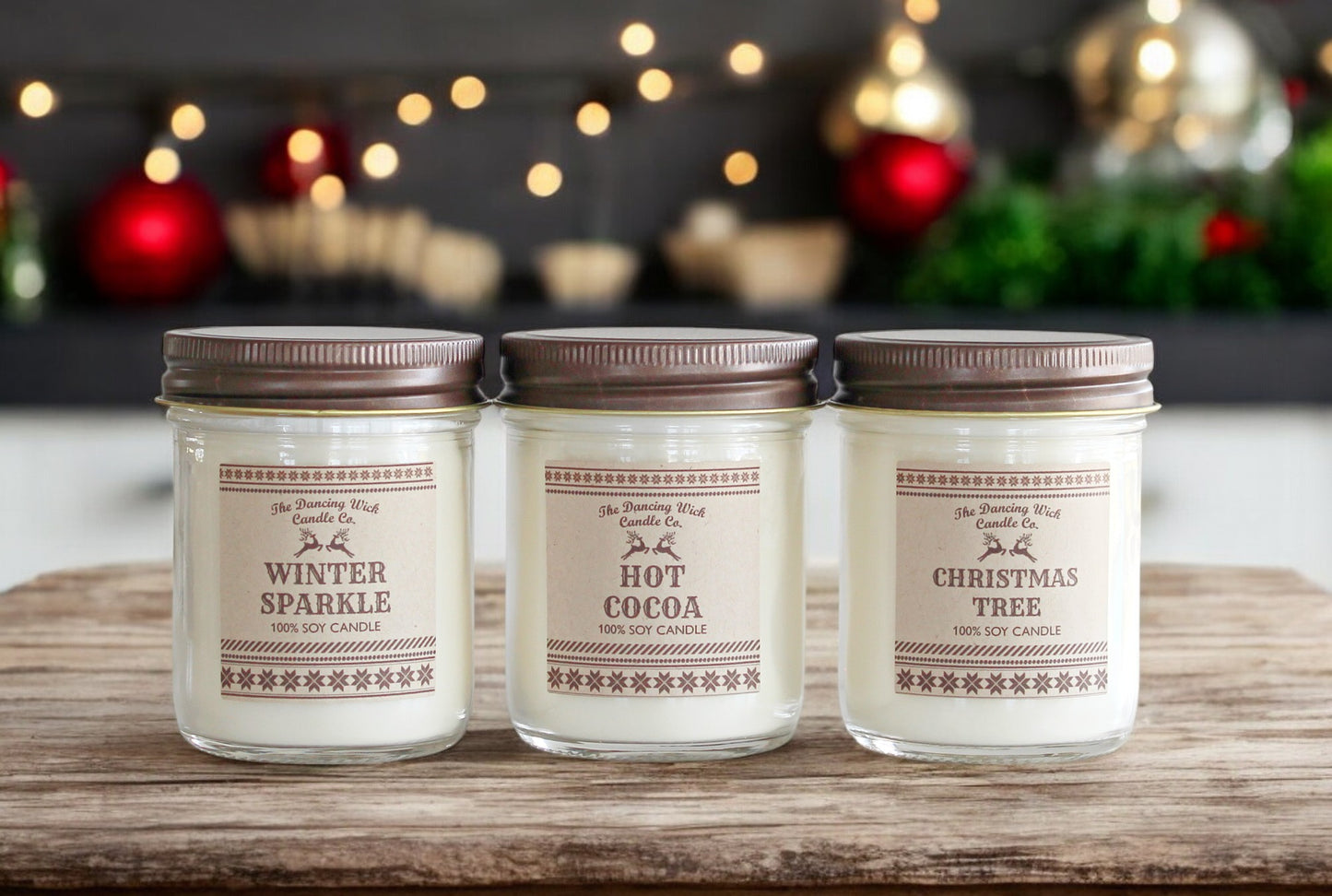 Example Fundraiser - Winter 8oz Candle Set of 3