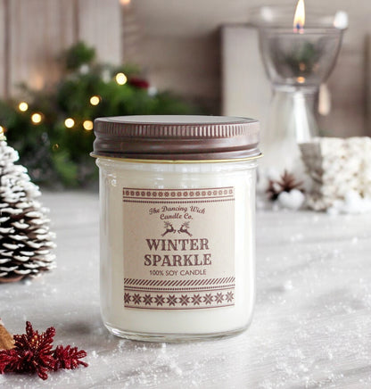 Battle Creek High School Basketball Cheer - 8oz Winter Sparkle Candle