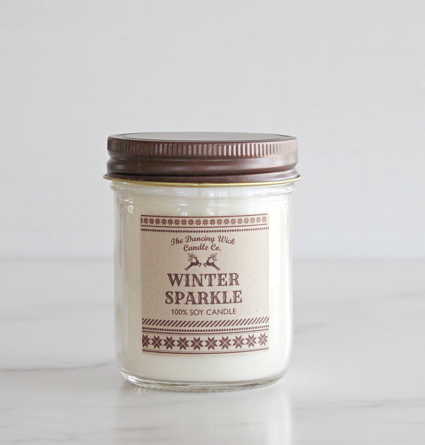 Battle Creek High School Basketball Cheer - 8oz Winter Sparkle Candle